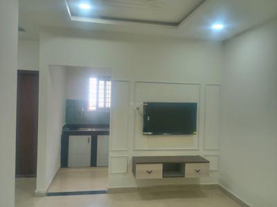 Living Room Image of 711 Sq.ft 1 BHK Apartment / Flat for rent in Madhapur Hyderabad for Rs. 32000