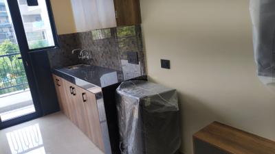 Kitchen Image of 600 Sq.ft 1 RK Builder Floor for rent in DLF Phase 3 Gurgaon for Rs. 25000