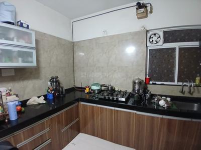 Kitchen Image of 980 Sq.ft 2 BHK Penthouse for rent in Bhandari 7 Plumeria Drive, Punawale Pune for Rs. 35000