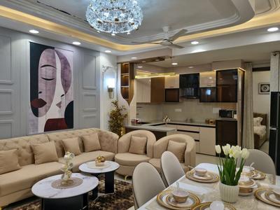 Living Room Image of 1200 Sq.ft 4 BHK Apartment / Flat for sale in Saarthi Affordable Homes, Hastsal New Delhi for Rs. 7500000