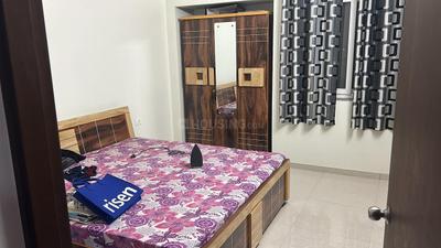 Bedroom Image of 1650 Sq.ft 2.5 BHK Apartment / Flat for rent in Adani Elysium, Shantigram Ahmedabad for Rs. 35000