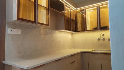 Kitchen Image of 900 Sq.ft 2 BHK Builder Floor for rent in Girha Pravesh 1, Indirapuram Ghaziabad for Rs. 20000