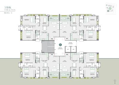 Image of 1425 Sq.ft 2 BHK Apartment / Flat for sale in Althan, Surat for Rs. 6412500