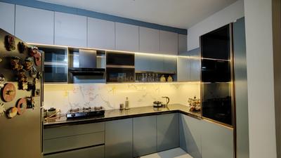 Kitchen Image of 1000 Sq.ft 2 BHK Builder Floor for rent in Vijay Nagar Indore for Rs. 27000