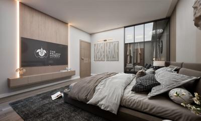 Bedroom Image of 1450 Sq.ft 3 BHK Apartment / Flat for sale in The Palash Homes, Dhakoli Zirakpur for Rs. 10900000