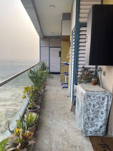 Balcony Image of 1380 Sq.ft 2 BHK Apartment / Flat for rent in Supertech Supernova, Sector 94 Noida for Rs. 67000