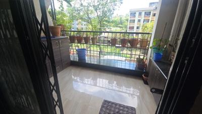 Balcony Image of 1000 Sq.ft 2 BHK Apartment / Flat for rent in Bibwewadi Pune for Rs. 30000
