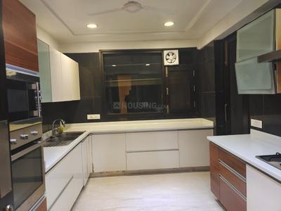 Kitchen Image of 1800 Sq.ft 3 BHK Builder Floor for sale in Kalkaji New Delhi for Rs. 50000000