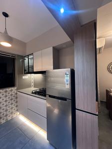 Kitchen Image of 555 Sq.ft 1 BHK Apartment / Flat for rent in Eroor Kochi for Rs. 35000