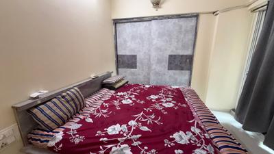 Bedroom Image of 1200 Sq.ft 3 BHK Apartment / Flat for rent in Kasarvadavali Thane for Rs. 42000