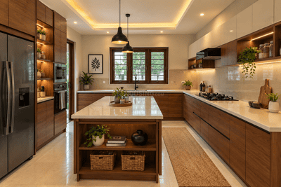 Kitchen Image of 2000 Sq.ft 3 BHK Villa for sale in Koorkenchery Thrissur for Rs. 11800000