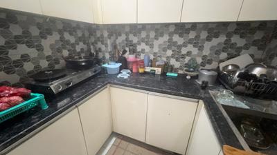 Kitchen Image of 700 Sq.ft 1 BHK Builder Floor for rent in Sector 57 Gurgaon for Rs. 18000