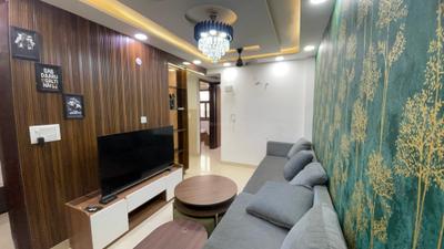 Living Room Image of 900 Sq.ft 2 BHK Builder Floor for rent in Razapur Khurd New Delhi for Rs. 22000