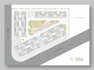 Image of 1895 Sq.ft 3 BHK Apartment / Flat for sale in New Althan, Surat for Rs. 6918645