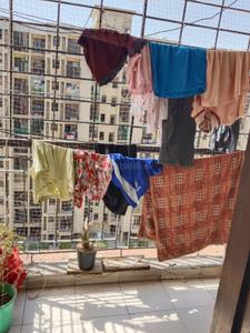 Balcony Image of 1235 Sq.ft 2 BHK Apartment / Flat for rent in Cosmos Greens, Milakpur Goojar Bhiwadi for Rs. 22000