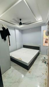 Bedroom Image of 550 Sq.ft 1 BHK Builder Floor for rent in Mahalakshmi Nagar Indore for Rs. 13999