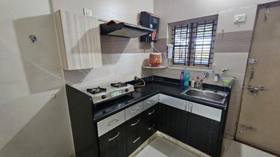 Kitchen Image of 1400 Sq.ft 3 BHK Independent House for rent in Chhani Vadodara for Rs. 20000
