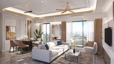 Hall Image of 1241 Sq.ft 3 BHK Apartment / Flat for sale in Godrej Horizon Phase I, Wadala Mumbai for Rs. 57900000