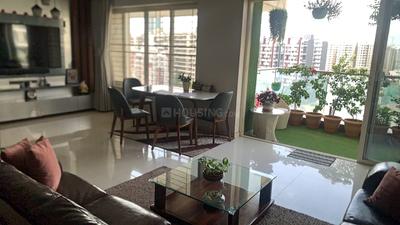 Living Room Image of 1400 Sq.ft 3 BHK Apartment / Flat for rent in Tathawade Pune for Rs. 50000