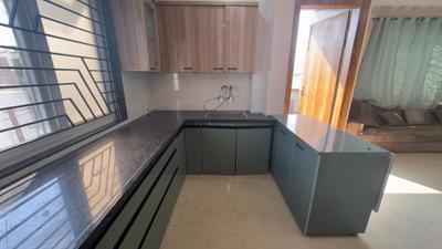 Kitchen Image of 800 Sq.ft 1 BHK Apartment / Flat for rent in Mahalakshmi Nagar Indore for Rs. 20000