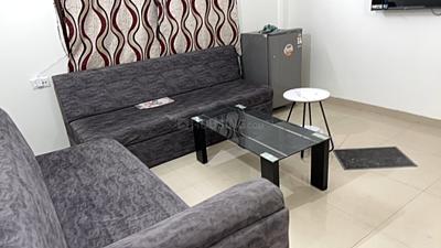 Living Room Image of 800 Sq.ft 1 BHK Apartment / Flat for rent in Shekhar Planet, Vijay Nagar Indore for Rs. 20000