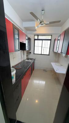 Kitchen Image of 480 Sq.ft 1 BHK Apartment / Flat for rent in Evershine Millennium Paradise, Kandivali East Mumbai for Rs. 40000