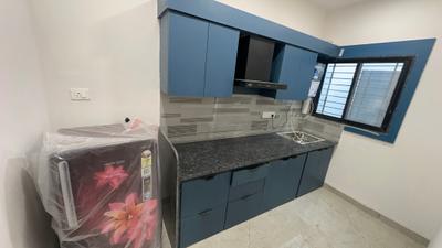 Kitchen Image of 800 Sq.ft 1 BHK Builder Floor for rent in Indra Puri Colony Indore for Rs. 20000