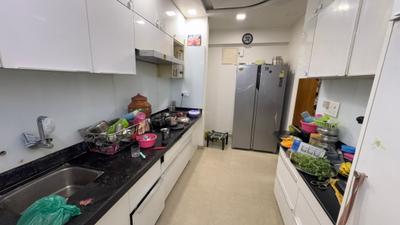 Kitchen Image of 1700 Sq.ft 3 BHK Apartment / Flat for sale in Goyal Orchid Whitefield, Makarba Ahmedabad for Rs. 17000000