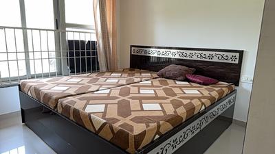 Bedroom Image of 1350 Sq.ft 2.5 BHK Apartment / Flat for rent in Adani The Meadows, Shantigram Ahmedabad for Rs. 38000
