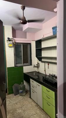 Kitchen Image of 500 Sq.ft 1 BHK Apartment / Flat for rent in Panchamrut Society, Thane West Thane for Rs. 17000
