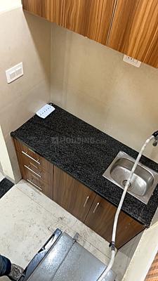 Kitchen Image of 450 Sq.ft 1 RK Independent House for rent in Mahalakshmi Nagar Indore for Rs. 13000