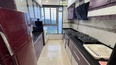 Kitchen Image of 1050 Sq.ft 2 BHK Apartment / Flat for rent in The The Address, Ghatkopar West Mumbai for Rs. 80000