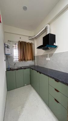 Kitchen Image of 1000 Sq.ft 1 BHK Apartment / Flat for rent in Sakar Elite Apex, Mahalakshmi Nagar Indore for Rs. 20000