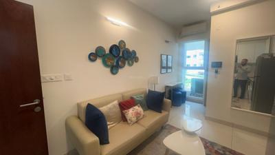 Living Room Image of 500 Sq.ft 1 BHK Apartment / Flat for rent in Sahakara Nagar Bengaluru for Rs. 44000
