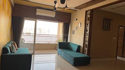 Living Room Image of 1980 Sq.ft 3 BHK Apartment / Flat for rent in ACME Aditya Antrix, Chandkheda Ahmedabad for Rs. 40000