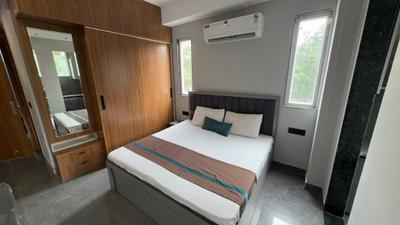 Bedroom Image of 580 Sq.ft 1 RK Builder Floor for rent in Unitech Residency Greens, Sector 46 Gurgaon for Rs. 24000