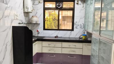 Kitchen Image of 550 Sq.ft 1 BHK Apartment / Flat for rent in L And T Vijay Nagar Society, Andheri East Mumbai for Rs. 42000