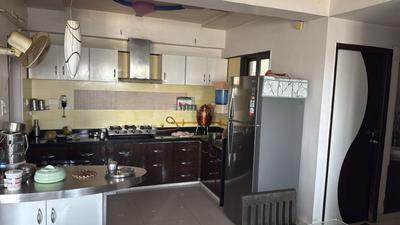 Kitchen Image of 2025 Sq.ft 3 BHK Apartment / Flat for sale in Siddhi Aarohi Crest, South Bopal Ahmedabad for Rs. 13100000