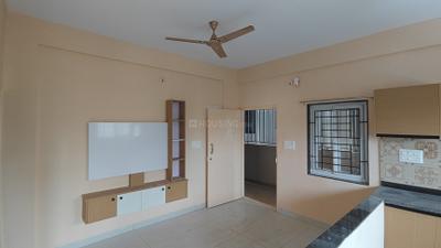 Living Room Image of 710 Sq.ft 1 BHK Apartment / Flat for rent in Thanisandra Bengaluru for Rs. 20000