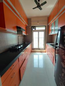Kitchen Image of 1500 Sq.ft 3 BHK Apartment / Flat for rent in Proviso Sai Proviso Aashlesha, Kopar Khairane Navi Mumbai for Rs. 85000