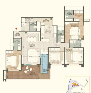 Image of 1337 Sq.ft 2 BHK Apartment / Flat for sale in Bramhacorp Sun Valley Phase 1, Bavdhan, Pune for Rs. 10600000
