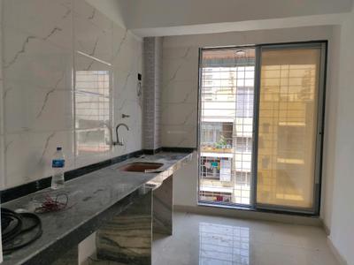 Kitchen Image of 680 Sq.ft 1 BHK Apartment / Flat for rent in Triveni Heights by Triveni Builders &amp; Developers, Ulwe Navi Mumbai for Rs. 20000
