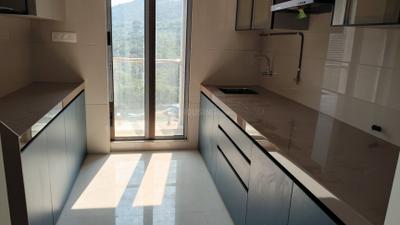 Kitchen Image of 750 Sq.ft 2 BHK Apartment / Flat for rent in Unique Vistas, Thane West Thane for Rs. 43000