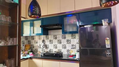 Kitchen Image of 900 Sq.ft 3 BHK Apartment / Flat for rent in Alcove New Kolkata Sangam, Serampore Hooghly for Rs. 30000