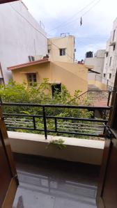 Balcony Image of 1000 Sq.ft 3 BHK Builder Floor for rent in BTM Layout Bengaluru for Rs. 30000