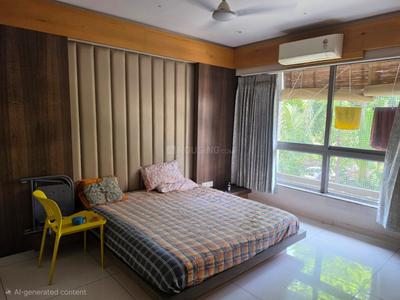 Bedroom Image of 2700 Sq.ft 4 BHK Apartment / Flat for rent in Bodakdev Ahmedabad for Rs. 100000
