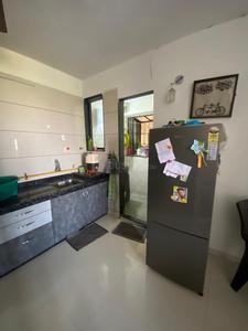 Kitchen Image of 1200 Sq.ft 2 BHK Apartment / Flat for rent in Shailesh P Gonawala Sai Enclave, Althan Surat for Rs. 25000
