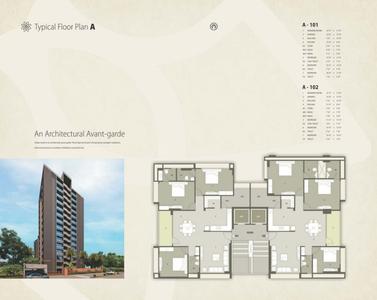 Image of 2350 Sq.ft 3 BHK Apartment / Flat for sale in Zodiac Aarish, Jodhpur, Ahmedabad for Rs. 23500000
