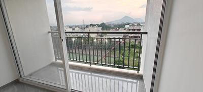 Balcony Image of 1309 Sq.ft 3 BHK Apartment / Flat for rent in Gajra Nandanvan, Indira Nagar Nashik for Rs. 17000