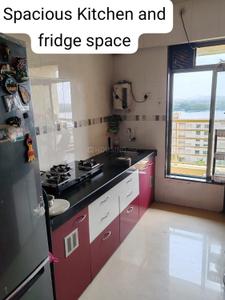 Kitchen Image of 798 Sq.ft 2 BHK Apartment / Flat for rent in Mangala Mayurs Nature Glory, Kalwa Thane for Rs. 35000